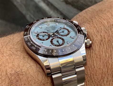 rolex daytona ice blue review|rolex daytona blue dial price.